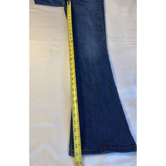 VERONICA BEARD Beverly Skinny Flare High Rise Jeans Bright Blue Wash Denim 29x31 - Picture 14 of 14